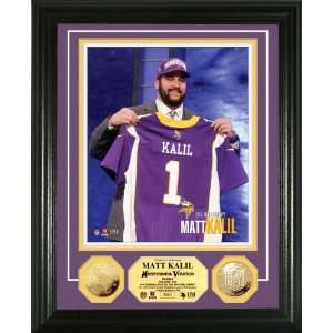  Matt Kalil Minnesota Vikings Draft Day Gold Coin Photo 