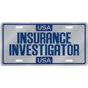  New  Usa Insurance Investigator  License Plate 