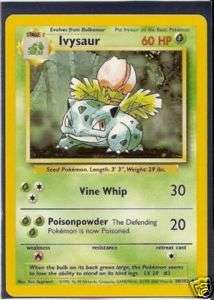 Pokemon Ivysaur Game Trading Card  