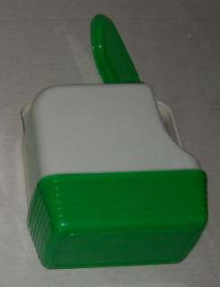 VINTAGE LUSTRO WARE Green & White PLASTIC PITCHER NICE  