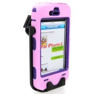  Pink and Purple Ultra Protection Premium Apple iPhone 4 