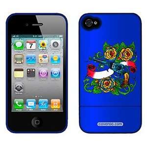 Gun with Roses on Verizon iPhone 4 Case by Coveroo  