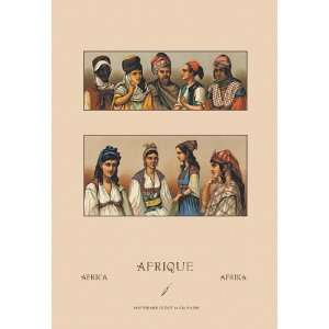 Traditional Dress of Northern Africa #1 24X36 Canvas Giclee  
