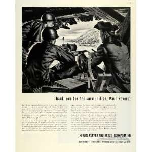  1945 Ad Paul Revere Copper Brass WWII War Production Mario 