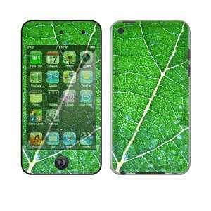 Apple iPod Touch 4th Gen Skin Decal Sticker   Green Leaf Texture