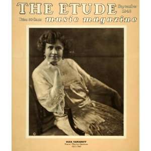 1948 Cover The Etude Music O Samaroff Pianist Teacher   Original Cover