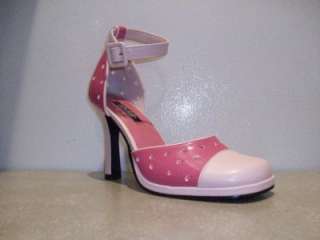 RETRO Pink & Hot Pink High Heel Saddle Shoes/Pumps  8.5  