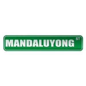   MANDALUYONG ST  STREET SIGN CITY PHILIPPINES