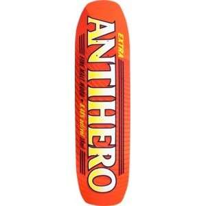  Anti Hero Fine Malt Barney Orange / Gold Skateboard Deck 