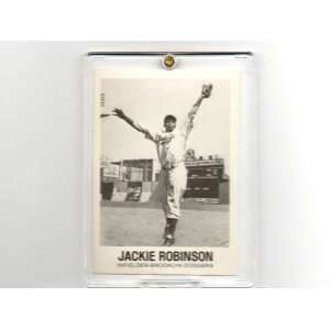  1977 Jackie Robinson Dodgers Card in Screwdown Case 