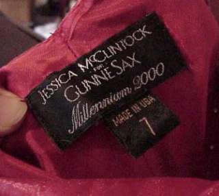 Jessica McClintock Gunne Sax Red Formal Evening Dress  