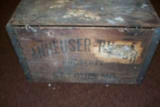 Vintage1941 Anheuser Busch Wood Box Held 24 12oz Bttles  