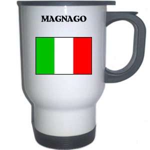  Italy (Italia)   MAGNAGO White Stainless Steel Mug 