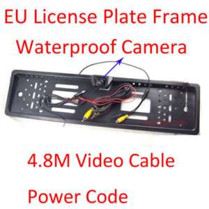 License Frame for Europe Car w/Waterproof Car Camera  