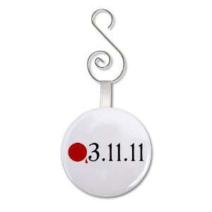 AID JAPAN Earthquake Tsunami Survivors Flag 2.25 inch Button Style 