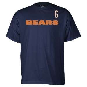   Mens Chicago Bears Jay Cutler #6 Game Gear T shirt