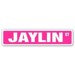 JAYLIN Street Sign name kids childrens room door bedroom girls boys 