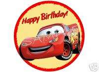 Edible Cake Image Cars Lightning McQueen Birthday Cir  