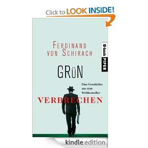 Grün (German Edition) Ferdinand von Schirach  Kindle 