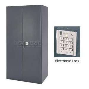  Electronic Locking Storage Cabinet 36x24x84 Charcoal