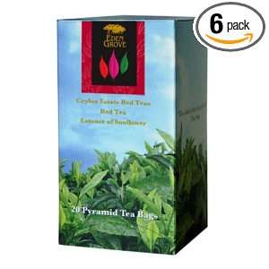 Eden Grove Red Tea Sunflower, 20 Count, 2.12 Ounce Boxes (Pack of 6)