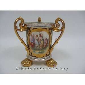  Royal Vienna 3 Handled Loving Cup with Maids Dancing 
