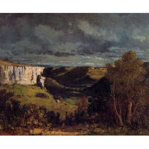   of the Loue in Stormy Weather, By Courbet Gustave 