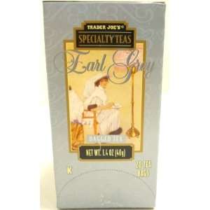 Trader Joes Speciality Earl Grey Black Tea with Oil of Bergamot 20 