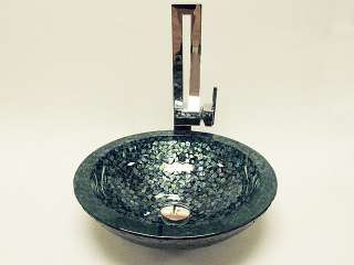 Designer Bathroom Hand Made Tempered Glass Vessel Sink Basin Bowl CSA 