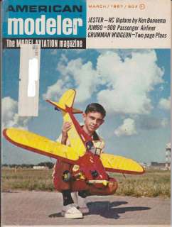 American Modeler Magazine (March 1967) Jester RC Biplane / Grumman 