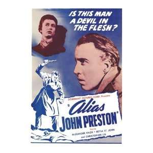  Alias John Preston Movie Poster, 11 x 17 (1956)