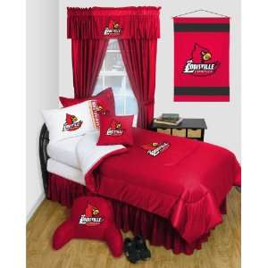 Best Quality Locker Room Bed Skirt   Louisville Cardinals NCAA /Color 
