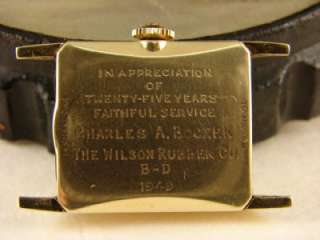 1949 Hamilton Stafford Soild 14k Wrist Watch w/ Box  