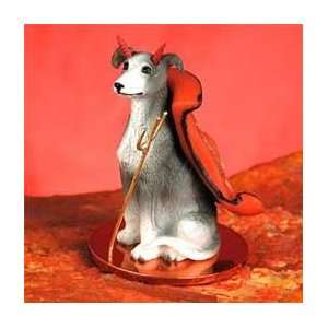  Greyhound Little Devil Dog Figurine   Gray