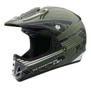  Scorpion VX 14 Stalker Helmet   Large/Green Automotive