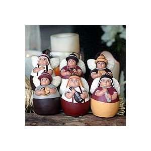  Ceramic figurines, Angelic Music (set of 6)