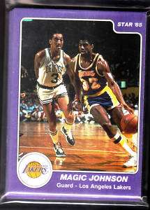1984 Star Lakers 13 Card Set Team Bag magic johnson  