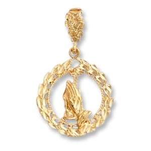  LIOR   Pendant Round des Mains   Gold Plated Jewelry