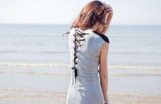   Sweet Lady Maxi Long Tops Mini Tieback Dress Soft Fashion Show  