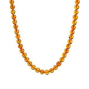  Ligt Honey Amber Perfect Shape Round Beads Pearl Style, 16 