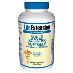  Life Extension Super Booster w/ Advanced K2 Complex Softgels, 60 ct 