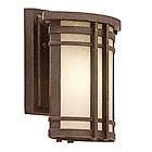 Kichler 49318AGZ Aged Bronze 1 Light Outdoor Wall Sconce from the 