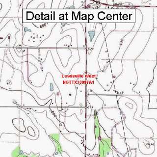 USGS Topographic Quadrangle Map   Lewisville West, Texas (Folded 