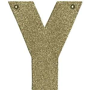  Silver Glass Glitter Letter Y by Wendy Addison