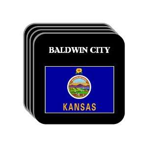  US State Flag   BALDWIN CITY, Kansas (KS) Set of 4 Mini 