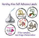 108~ Bridal Shower Wedding Hershey Kiss Candy Wrapper Labels Kisses 