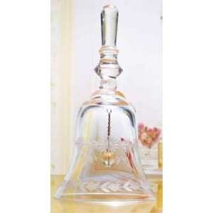  FLORAL COLLECTION 7 INCH HAND DECORATED GLASS BELL