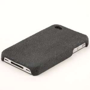  Black genuine stingray leather case iphone 4 hard cover by 