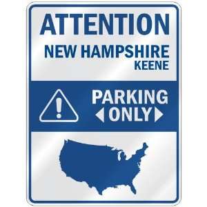  ATTENTION  KEENE PARKING ONLY  PARKING SIGN USA CITY NEW 