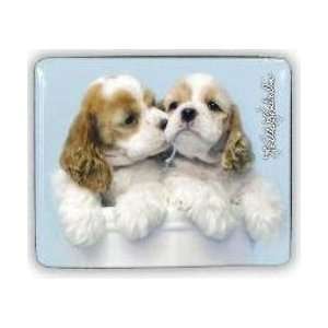 Keith Kimberlin Kissing Puppies Refrigerator Magnet W/stand